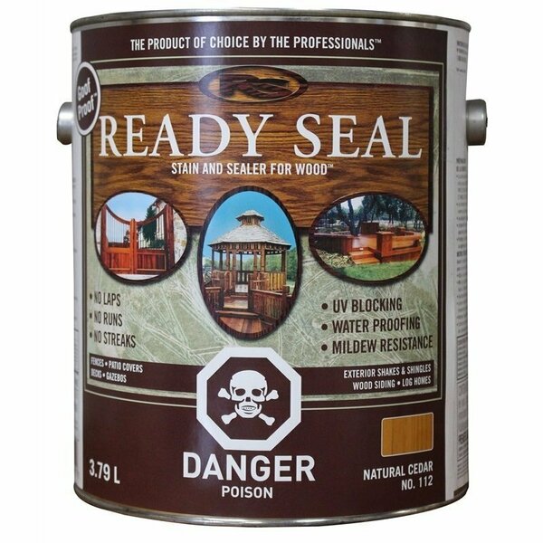 Ready Seal Stain/Sealer Wd Ext Nat Cdr 1g 112C